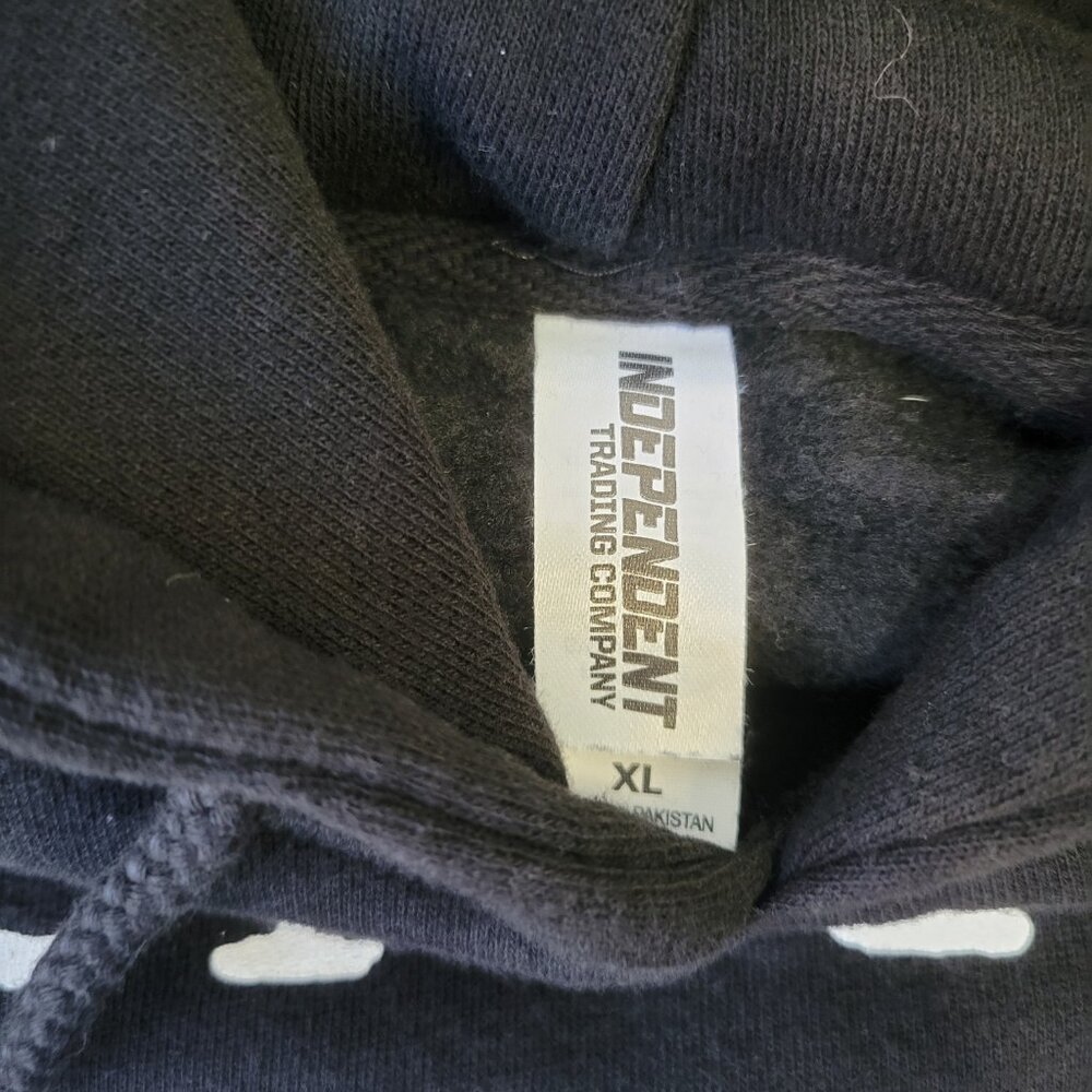 HORRIBLE HUMAN by Caroline Stanbury Black Pullover Hoodie sz XL EUC Autumn Fall - Picture 5 of 6